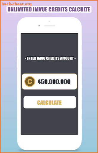 Free IMVU Credits Calculator screenshot