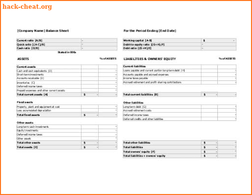Free Income Statement Office Templates screenshot