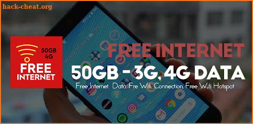 Free Internet 50GB, Free Wifi: Free MB 3G 4G screenshot