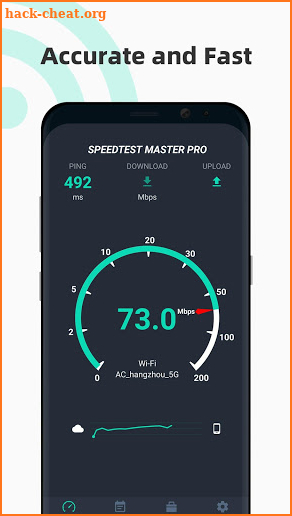 Free Internet speed test - SpeedTest Master screenshot