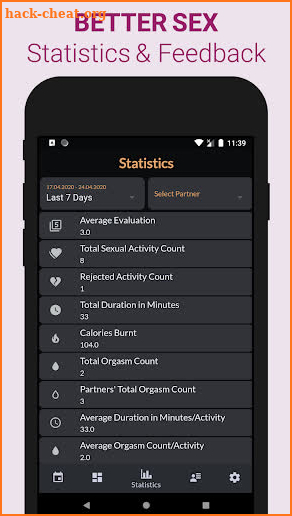 Free Intimassy+ Sex Tracker Calendar Log Intimacy screenshot