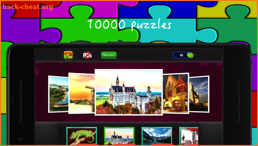 Free Jigsaw puzzle - online best brainteaser game screenshot