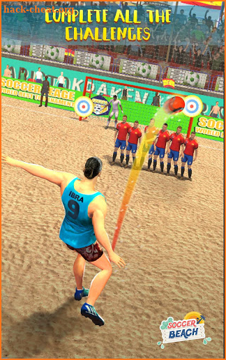 Free Kick Beach Football Games 2018 screenshot
