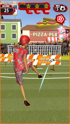 Free Kick Football Toon - 3D Football game screenshot