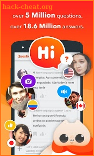 Free Language Q&A app - HiNative screenshot