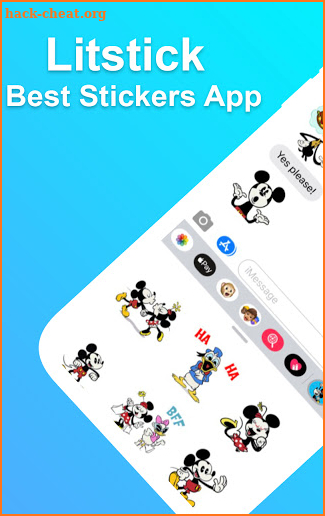 Free Litstick - Best Stickers Guide Ap‪p screenshot