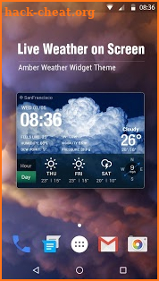 free live weather on screen screenshot