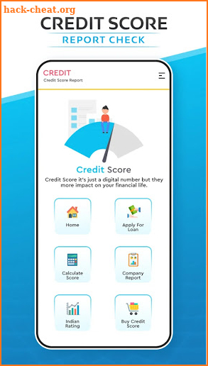Free loan Credit Score Report screenshot