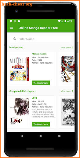Free Manga Reader Online Offline screenshot