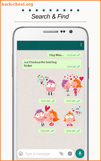 Free Messenger Whats Stickers for Chat screenshot