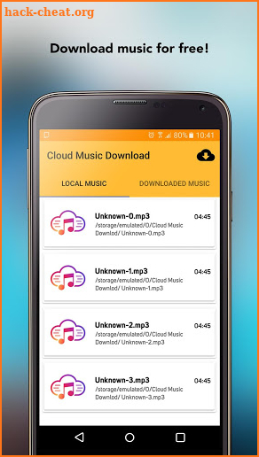 Free Music Download from Cloud Services Offline screenshot