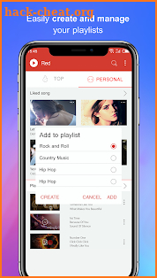 Free Music - Red Plus screenshot