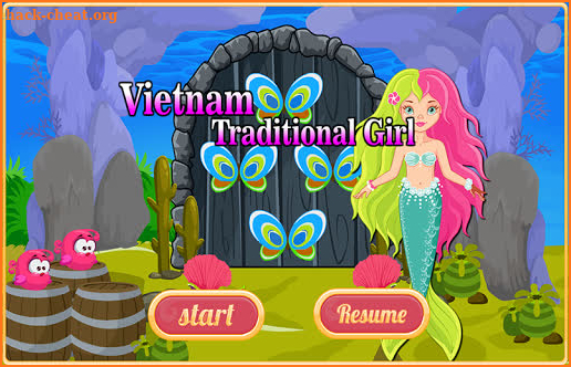 Free New Escape Game 156 Mermaid Princess Rescue screenshot