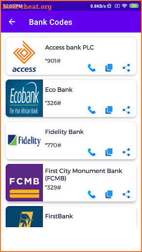 Free Nigerian Networks USSD & Banks Codes (Spogam) screenshot