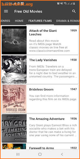 Free Old Movies screenshot