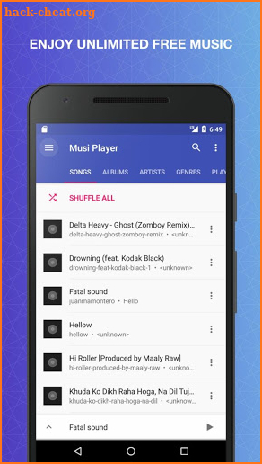 Free Online Music Streamer Music! Musi Player! screenshot