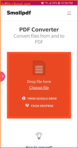 Free PDF Converter - Convert files from and to PDF screenshot