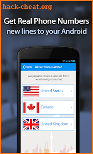 Free phone calls, free texting SMS on free number screenshot