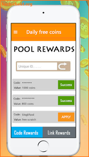 Free Pool Coins - Daily Rewards & Cash Trusty Apps screenshot