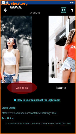 Free Presets for Lightroom screenshot