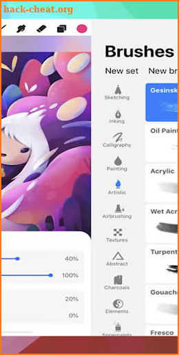 Free Procreate Pro Paint App Guide and assist screenshot