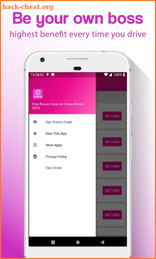 Free Promo Code for Driver Bonus 2019 screenshot
