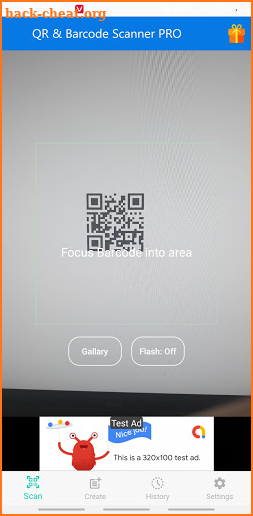 Free QR & Barcode Scanner PRO screenshot