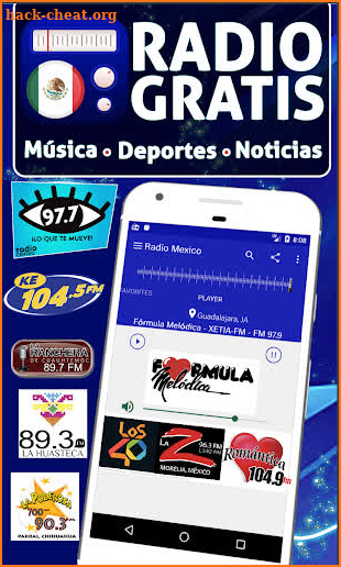 Free Radio Mexico Gratis: Estaciones FM screenshot