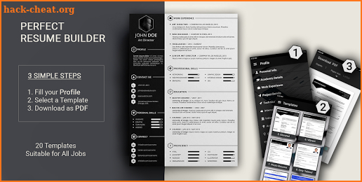 Free resume builder PDF formats CV maker templates screenshot