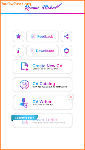 Free resume maker CV maker templates formats app screenshot