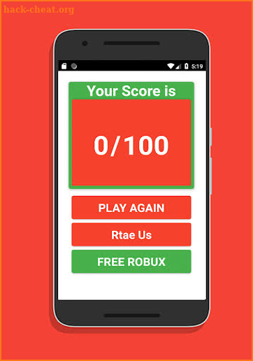 Free Robux Quiz -2K19 screenshot