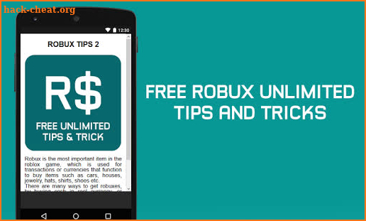 Free Robux Unlimited Tips and Tricks screenshot