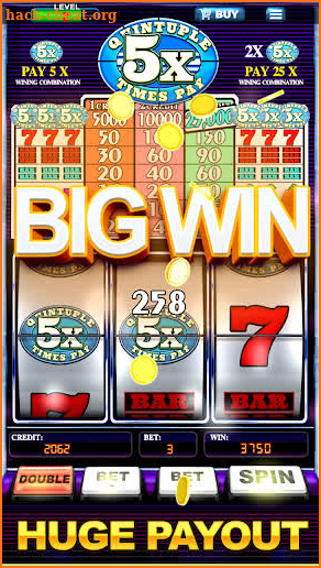 Free Slot Machine Five - Quintuple times pay screenshot