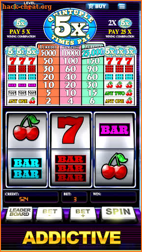 Free Slot Machine Five - Quintuple times pay screenshot