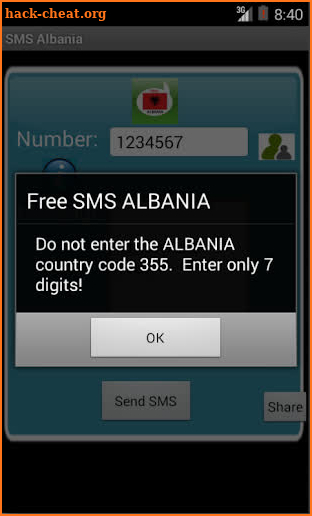 Free SMS Albania screenshot