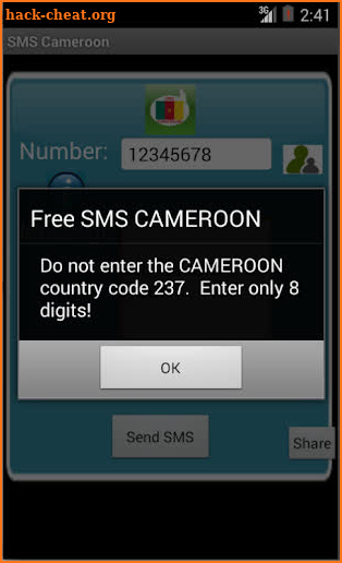 Free SMS Cameroon screenshot