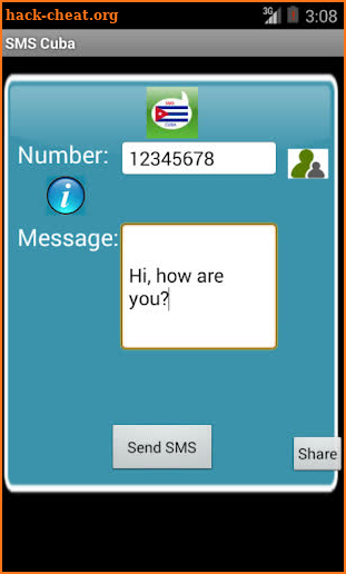 Free SMS Cuba screenshot