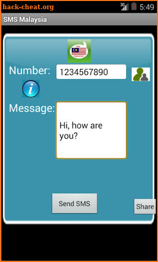 Free SMS Malaysia screenshot