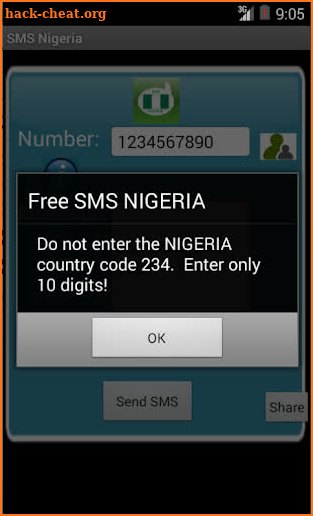 Free SMS Nigeria screenshot