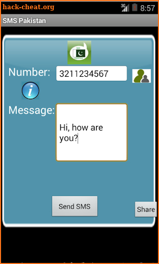 Free SMS Pakistan screenshot