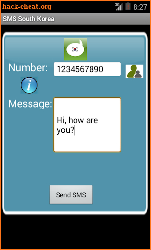 Free SMS South Korea screenshot