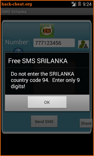 Free SMS SriLanka screenshot