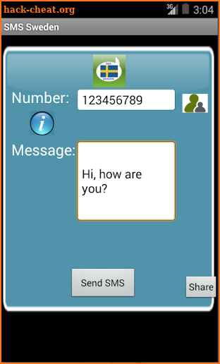 Free SMS Sweden screenshot