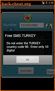 Free SMS Turkey screenshot