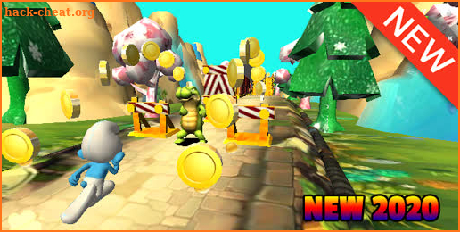 Free Smurf Run : Jungle Village Adventure screenshot