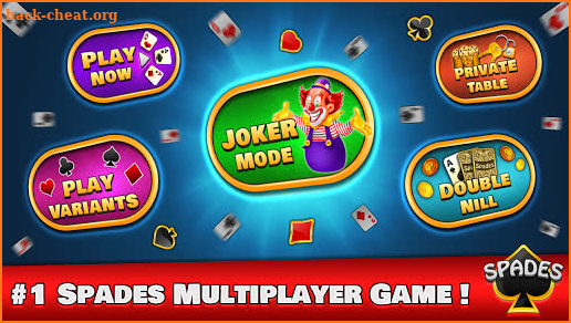 Free Spades Online Multiplayer Card Game screenshot