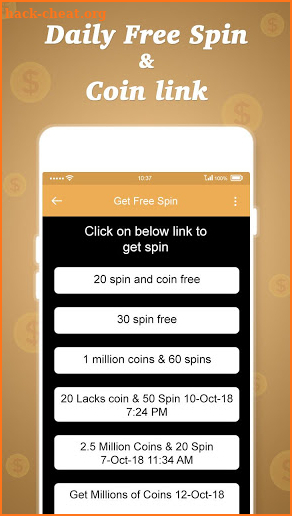 Free Spin Coin Daily Link screenshot