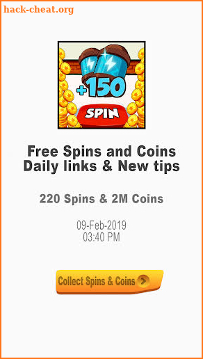 Free Spins and Coins - Daily links & New Pro tips screenshot