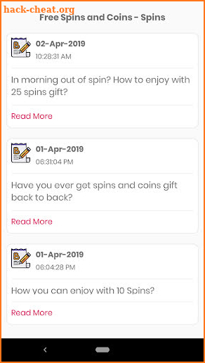 Free Spins and Coins - New Tips and Links 2019 screenshot