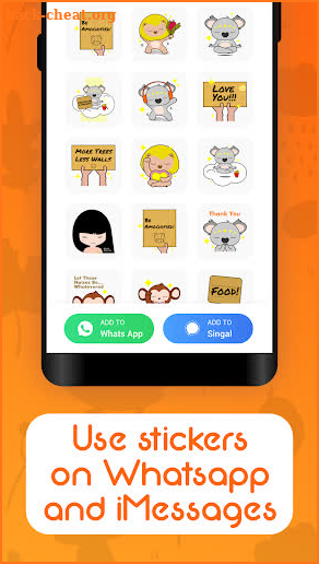Free Sticker- Sticker maker for WhatsApp & Singal screenshot
